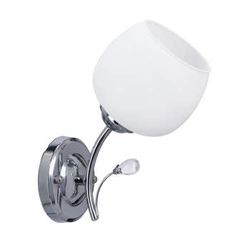 Kinkiet ścienny Estar nowoczesny biały z chromem do salonu i sypialni CANDELLUX LIGHTING