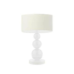 Lampka nocna HONOLULU nowoczesna z abażurem ecru do sypialni i salonu LYSNE 41 cm