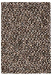 Dywan shaggy wełniany Shaggy Dots 140x200 cm beżowo-brązowy do salonu nowoczesny łatwy w czyszczeniu