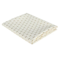 Obrus plamoodporny Geometric Dore biały złoty prostokątny do jadalni glamour 140x250 cm Intesi