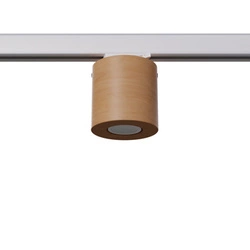 Plafon ORBIS naturalne drewno GU10 3000K 7W 510lm #W