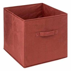 Pudełko materiałowe do regału 31x31 Velvet czerwone składane nowoczesne 5five simply smart