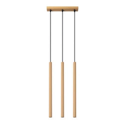 Lampa wisząca Pastelo 3L złota nowoczesna do salonu i jadalni metalowa 3-punktowa