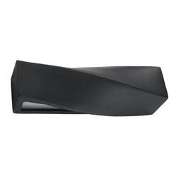 Kinkiet ścienny Sigma Sollux czarny nowoczesny do salonu i sypialni z ceramiki 42 cm