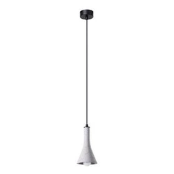 Lampa wisząca betonowa REA 1 szara nowoczesna nad stół do jadalni i kuchni SOLLUX