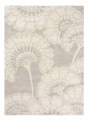 Dywan do salonu wełniany Japanese Floral Oyster 200x280cm nowoczesny beżowy Florence