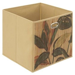 Bambusowe pudełko do regału Kali 31x31 nowoczesne pojemnik Kallax naturalny 5five