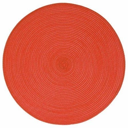 Okrągła czerwona podkładka pod talerz 38 cm pleciona do jadalni 5five simply smart
