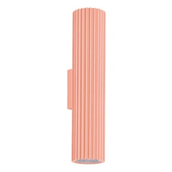 Kinkiet ścienny IVAR LED brzoskwiniowy nowoczesny do salonu 30 cm