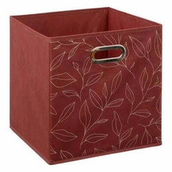 Pudełko do regału 31x31 Minimalist czerwone składane materiałowe z uchwytem 5five