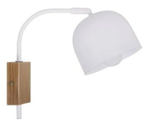Kinkiet ścienny Rupi biały metalowy nowoczesny do sypialni i salonu Candellux Lighting