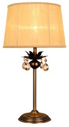 Lampka nocna do sypialni Adonis nowoczesna złota z abażurem CANDELLUX rozproszone światło 55 cm