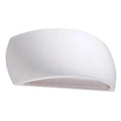 Kinkiet ścienny Pontius Sollux nowoczesny biały ceramiczny do salonu i sypialni 32 cm