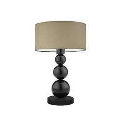 Lampka nocna HONOLULU nowoczesna beżowa z abażurem do sypialni lub salonu LYSNE