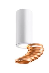 Lampa sufitowa Tuba 1x15W GU10 6/20  złoty+biały