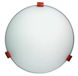 Lampa sufitowa Bianca szklana biała plafon 30 cm do salonu i kuchni Candellux