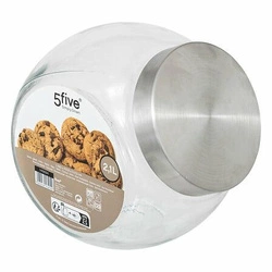 Pojemnik szklany z pokrywką ze stali      nierdzewnej