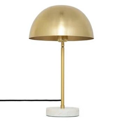 Lampka nocna Lilio złota 46cm nowoczesna glamour do sypialni z marmurową podstawą Atmosphera