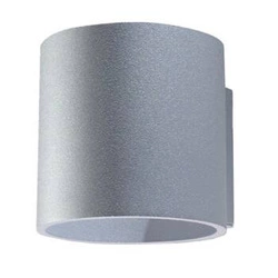 Nowoczesny kinkiet ścienny Orbis szary metalowy do sypialni i salonu Sollux Lighting