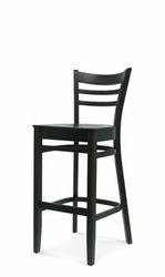Hoker tapicerowany z oparciem Fameg Bistro.2 personalizowany skandynawski do kuchni 76 cm