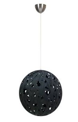 Lampa wisząca kula Frida czarna 40 cm nowoczesna do salonu i sypialni CANDELLUX