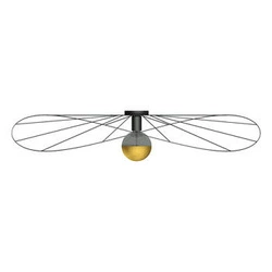 Kinkiet ścienny ESKOLA 110 czarny nowoczesny metalowy do salonu i sypialni Thoro 110 cm