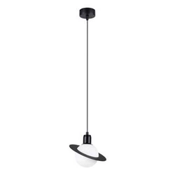 Lampa wisząca kula HYPERION 1 czarna nowoczesna do salonu regulowana wysokość