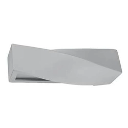 Nowoczesny kinkiet ścienny Sigma Sollux szary do salonu i sypialni ceramika szkło 42 cm