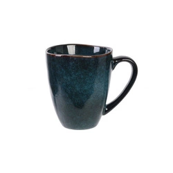 Kubek ceramiczny Laguna 300ml niebieski boho do kawy Intesi stylowy na prezent