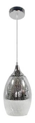Lampa wisząca Celia 16 srebrna szklana do salonu i jadalni regulowana nad stół
