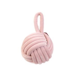 Stoper drzwiowy Yarn Intesi różowy glamour z tkaniny do drzwi wewnętrznych