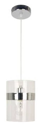 Lampa wisząca Brando 15 chrom szklana nowoczesna do salonu i jadalni nad stół