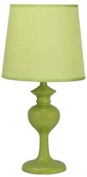 Lampka nocna do sypialni Berkane zielona nowoczesna z abażurem CANDELLUX LIGHTING 41 cm