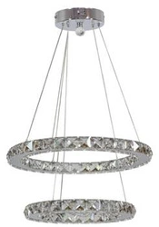 Lampa wisząca LED Lords 42 chrom regulowana nowoczesna do salonu i jadalni