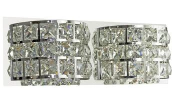 Kinkiet ścienny Saturn nowoczesny glamour kryształowy chrom do salonu sypialni 30 cm CANDELLUX