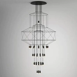 Lampa wisząca LINEA-43 XL czarna 150 cm