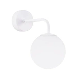 Kinkiet ścienny ASTRAL 1 biały nowoczesny szklany do salonu i sypialni SOLLUX LIGHTING