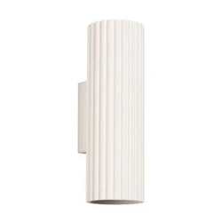 Kinkiet ścienny KARBON 20 beżowy minimalistyczny aluminiowy świeci góra dół do salonu i sypialni