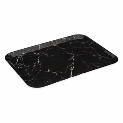 Taca prostokątna dekoracyjna czarna marmurowa 5five simply smart do serwowania przekąsek 43x33 cm