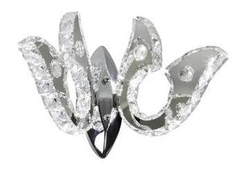 Kinkiet ścienny LED Venezia 2 chrom nowoczesny glamour do salonu i sypialni CANDELLUX 10W