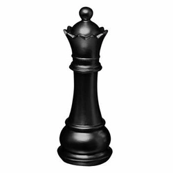 Figurka dekoracyjna szachy Hetman czarny 25,5cm Atmosphera glamour do salonu na prezent