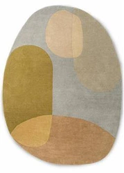 Decor Miller Spring dywan owalny wełniany do salonu geometryczny łatwy w czyszczeniu 140x200