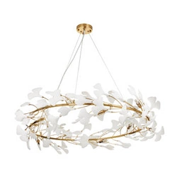 Lampa wisząca BOTANIKA złoto biała 100  cm