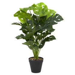 Sztuczna monstera doniczkowa 80 cm Intesi nowoczesna sztuczna roślina do salonu