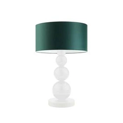 Lampka nocna HONOLULU nowoczesna z abażurem zielonym do sypialni i salonu LYSNE 41 cm