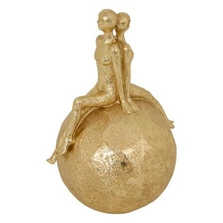Figurka dekoracyjna Family Atmosphera 22,5cm złota glamour do salonu i na prezent