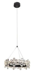 Lampa sufitowa LED Arvin 30 czarna szklana regulowana do salonu kuchni jadalni