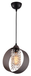Lampa wisząca kula Andaro 21 brązowa do salonu i jadalni nowoczesna glamour 21 cm