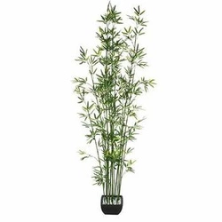 Sztuczny bambus Atmosphera 180 cm w ceramicznej doniczce zielony do salonu