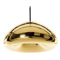 Lampa wisząca kula złota Victory Glow M szklana regulowana do salonu 30 cm